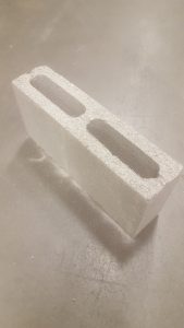 4" block used for your outdoor fireplace