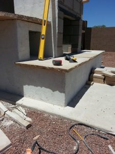DIY outdoor fireplace, stone seating