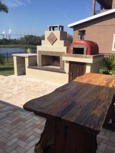 outdoor fireplace pizza oven DIY