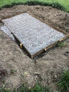 concrete diy slab foundation outdoor fireplace