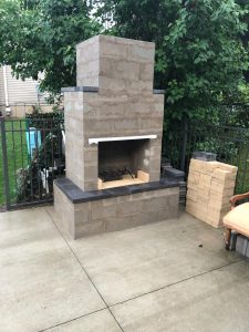 diy outdoor fireplace kits phoenix backyard masonry firebrick