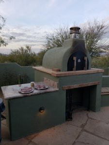 fireplace pizza oven granite flagstone gas fire patio cover pergola heater veneer diy