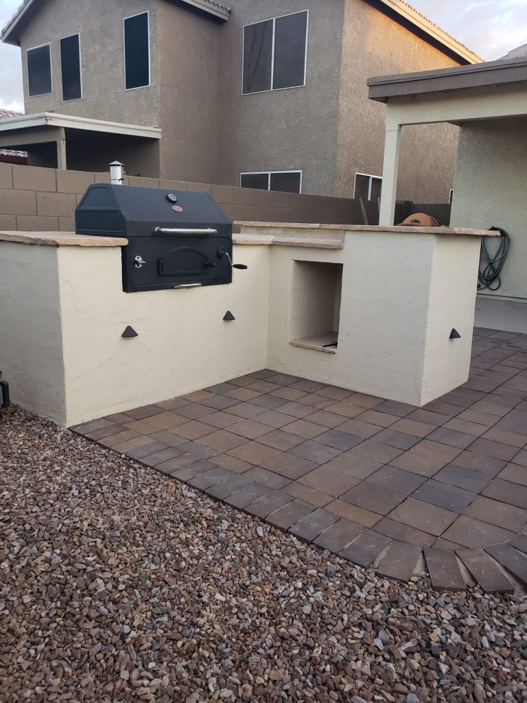 outdoor kitchen grill stucco @charbroil grill