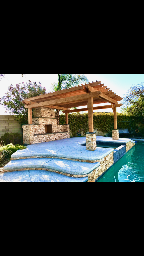 outdoor fireplace diy swimming pool hot tub